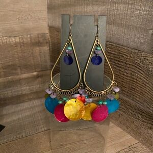 Vibrant Multicolor Teardrop Earrings